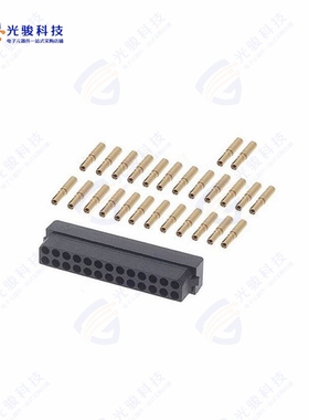 M80-6132645《CONN RCPT 26POS CRIMP 22AWG GOLD》