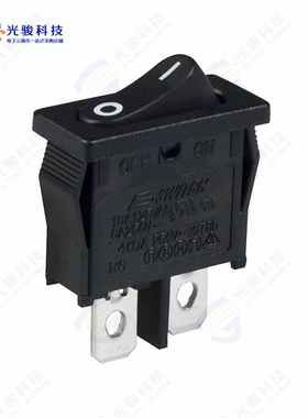 R6ABLKBLKFF 《SWITCH ROCKER SPST 10A 125V》