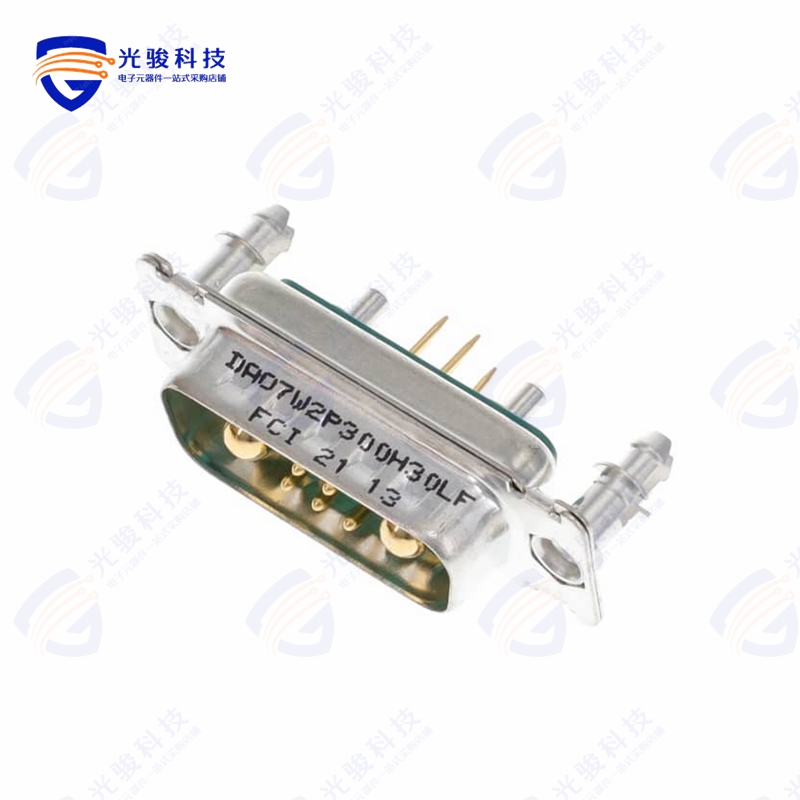 DAO7W2P300H30LF《CONN D-SUB PLUG 7POS VERT SLDR》