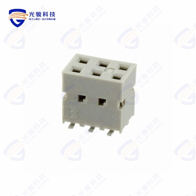 89898-303ALF《CONN RCPT 6POS 0.1 GOLD SMD》