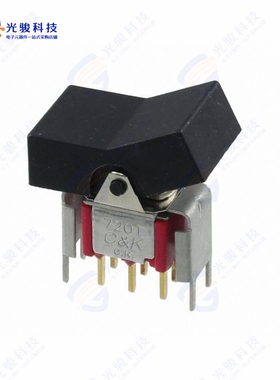 7201J3V6BE2 《SWITCH ROCKER DPDT 0.4VA 20V》