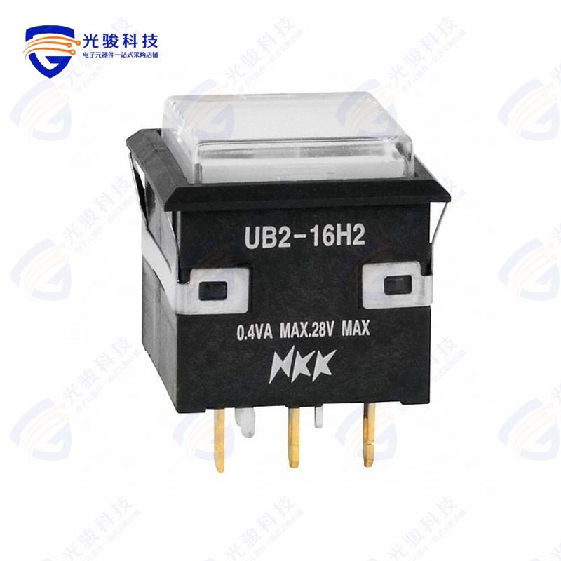 UB226KKG016F-3JB《SWITCH PUSH DPDT 0.4VA 28V》