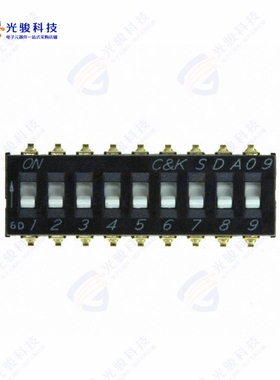 SDA09H0SBD 《SWITCH SLIDE DIP SPST 25MA 24V》