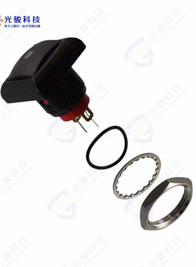 RP8400B2M1CEBLKBLKRED 《SWITCH PB SPST-NO 0.125A 125V》