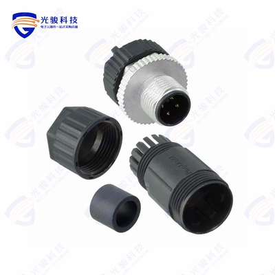 M12A-04BMMB-SL7001《CONN PLUG MALE 4POS GOLD SCREW》