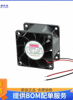 无刷直流风扇ME6038L24B-FSR【FAN AXIAL 60X38MM 24VDC WIRE】