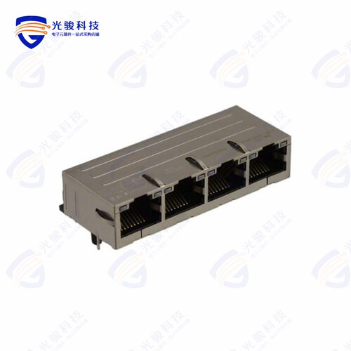 08B0-1X4T-36-F《CONN JACK 4PORT 100 BASE-T PCB》