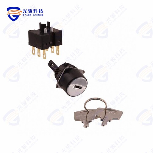 A165K-T2M-2 《SWITCH KEYLOCK 2POS DPDT 5A 125V》
