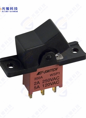300AWSP1R1BLKM1QE 《SWITCH ROCKER SPDT 5A 120V》
