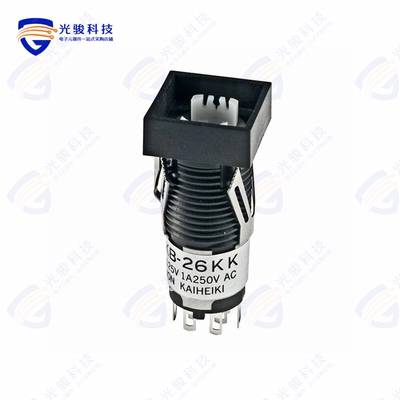KB26KKW01 《SWITCH PUSHBUTTON DPDT 1A 125V》