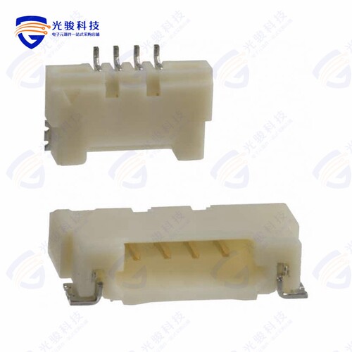 DF14A-4P-1.25H(54)《CONN HEADER SMD R/A 4POS 1.25MM》