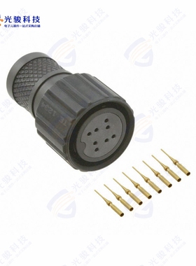 2102353-6《CONN PLUG FMALE 8POS GOLD CRIMP》