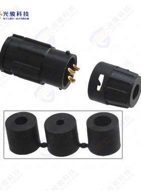 8382-3PG-3DC《CONN RCPT MALE 3P GOLD SLDR CUP》