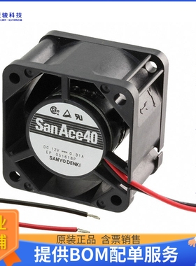 无刷直流风扇109P0412G3023【FAN AXIAL 40X28MM 12VDC WIRE】