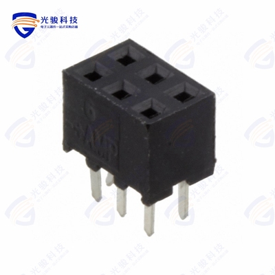 2-1734506-6《CONN RCPT 6POS 0.079 GOLD PCB》