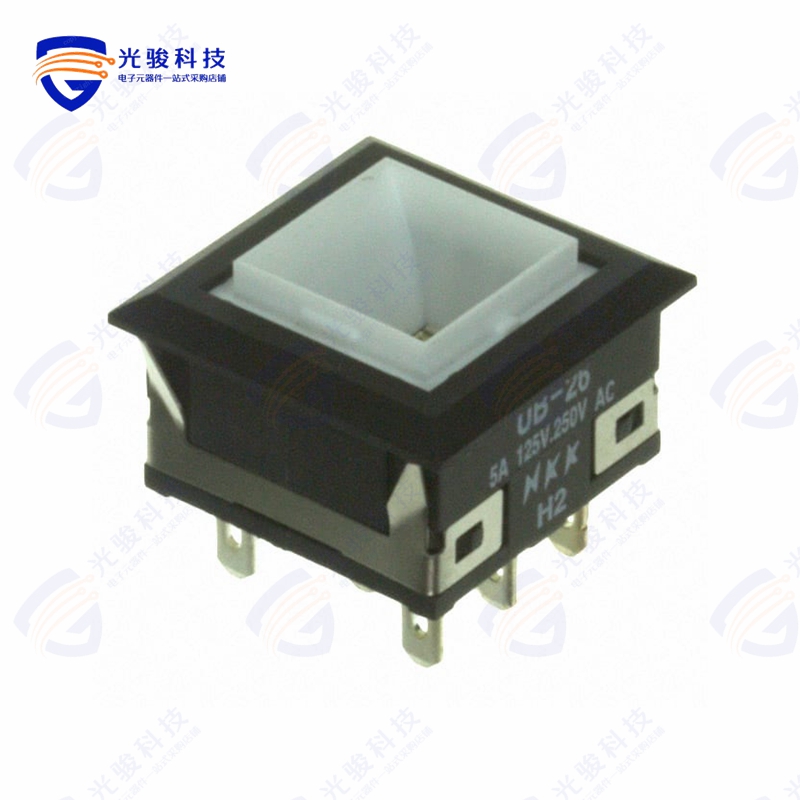 UB26KKW016G 《SWITCH PUSHBUTTON DPDT 5A 125V》