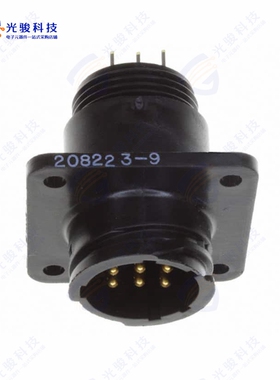 208223-9《CONN RCPT MALE 9POS GOLD SOLDER》