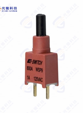 800AWSP9M2RE 《SWITCH PUSH SPST-NO 0.4VA 20V》