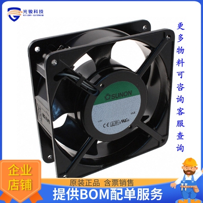 AC风扇SP103AT-1122LBT.GN【FAN AXIAL 119X25.5MM 115VAC TERM】