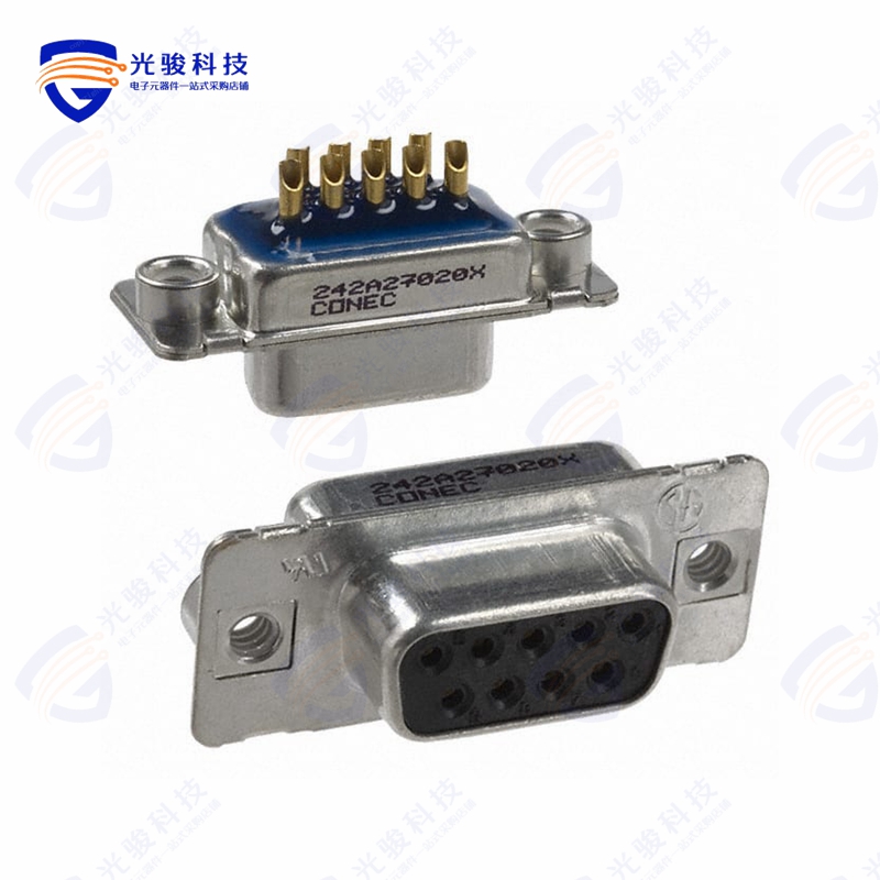 242A27020X《CONN D-SUB RCPT 9POS SLDR CUP》