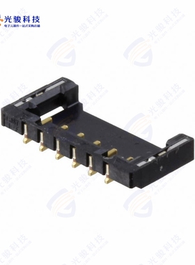 BM06B-ACHFKS-GACN-ETF(LF)(SN)《CONN+HEADER+SMD+R/A+6POS+1.2M