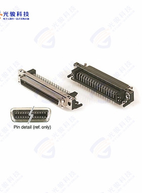 DX10GM-68SE(50)《CONN MINI HD RCPT 68P R/A SOLDER》