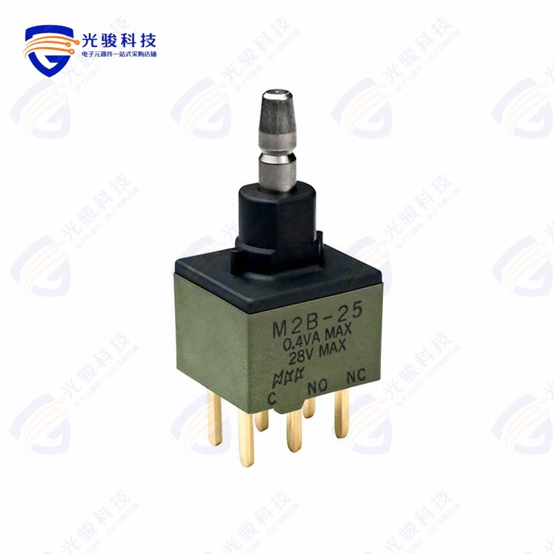 M2B25AA5G03 《SWITCH PUSH DPDT 0.4VA 28V》