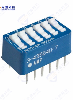 3-5435640-7 《SWITCH ROCKER DIP SPST 60MA 5V》