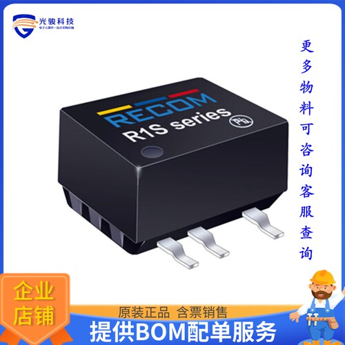 R1S-1212-R电源模块【DC DC CONVERTER 12V 1W】