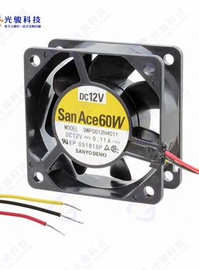 9WP0612H4011《FAN 60X25MM 12VDC IP68 RBLS TACH》