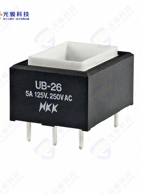 UB26RKW03N 《SWITCH PUSHBUTTON DPDT 5A 125V》