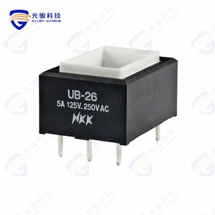 UB26RKW03N 《SWITCH PUSHBUTTON DPDT 5A 125V》