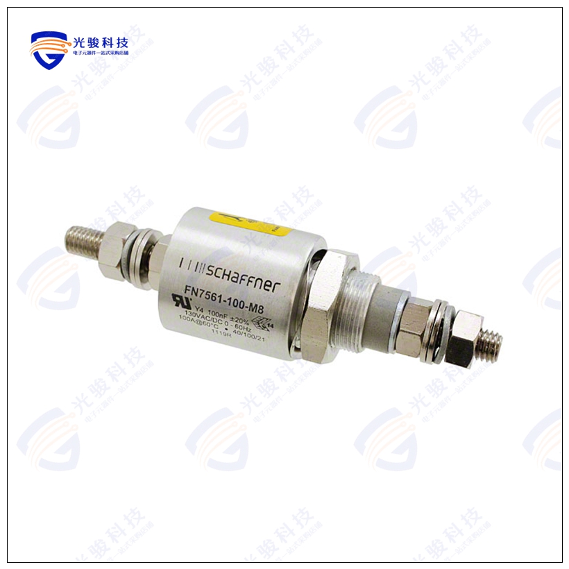 FN7561-100-M8 滤波器CAP FEEDTHRU 0.1UF 650V AXIAL