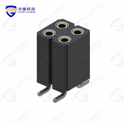 803-43-004-30-001000《CONN RCPT 4POS 0.1 GOLD SMD》