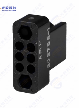202758-1《CONN 6POS BLACK PNL MNT》