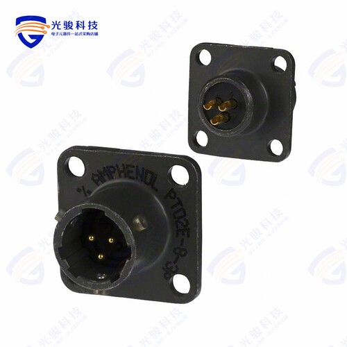 PT02E-8-3P《CONN RCPT MALE 3P GOLD SLDR CUP》