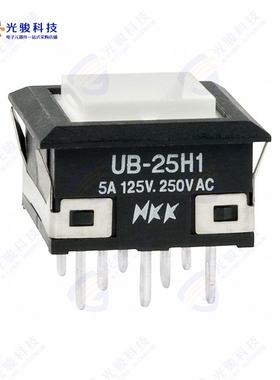 UB25KKW015F 《SWITCH PUSHBUTTON DPDT 5A 125V》