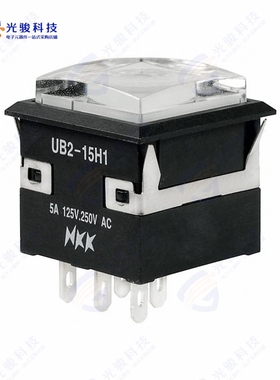 UB215KKW015D-1JB 《SWITCH PUSHBUTTON SPDT 5A 125V》