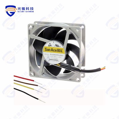 9LG0812P4J001《FAN 80X25MM 12VDC RBLS TACH,PWM》