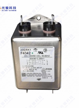 2-1609089-7《LINE FILTER 250VAC 20A CHASS MNT》