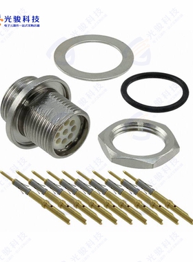 TS2P9M26《CONN RCPT MALE 9POS GOLD CRIMP》