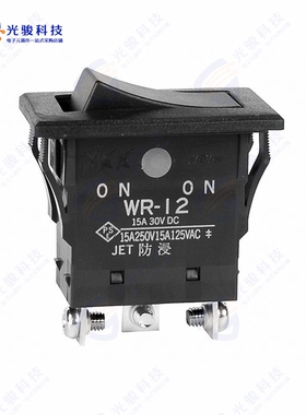 WR12AT 《SWITCH ROCKER SPDT 15A 125V》