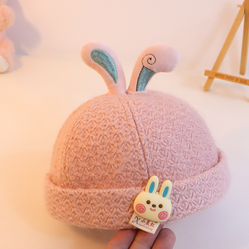 女宝宝帽子春秋地主帽可爱儿童瓜皮帽1岁男2超萌兔子帽秋冬季小童