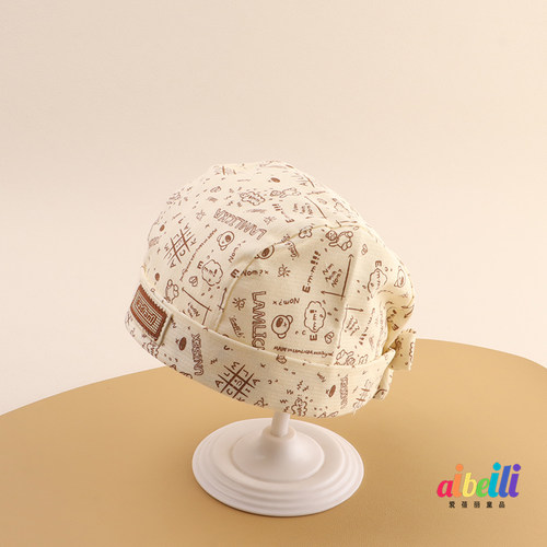 婴儿帽子春秋地主帽可爱超萌海盗