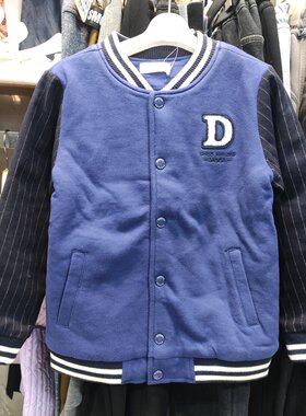3.9折1嗒嘀嗒品牌童装AJA1633BC男童秋冬开胸双层加绒外套棒球服