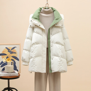 爆款冬季2025年新款韩版小个子羽绒棉服女中长款洋气加厚棉衣外套
