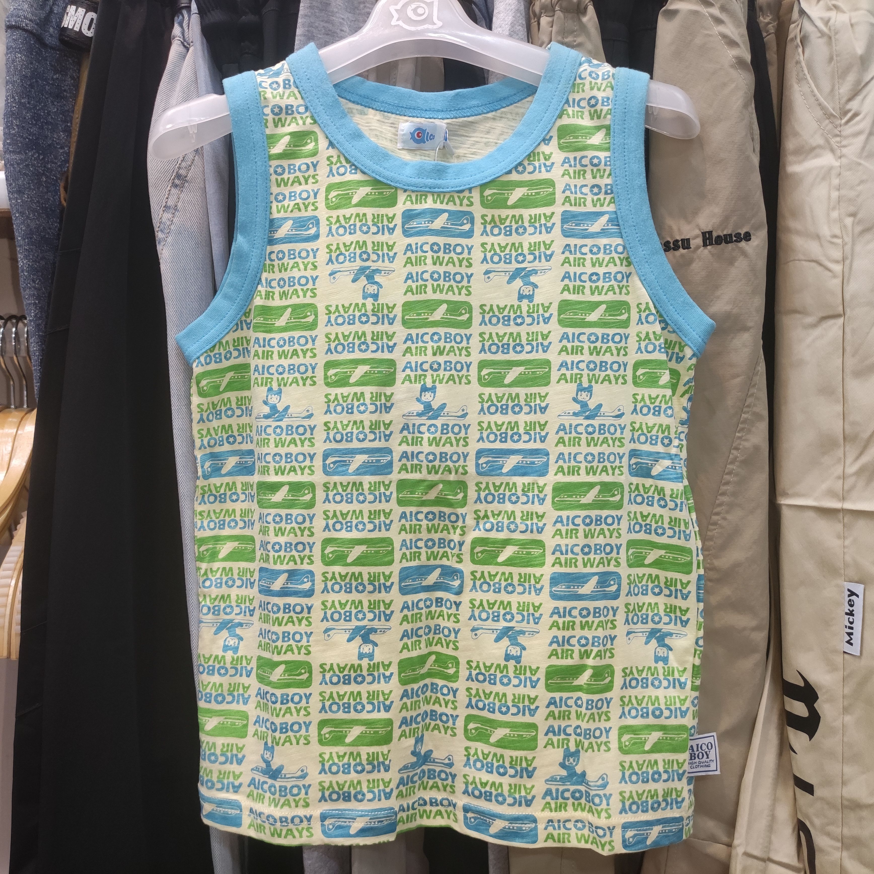 3.6折1愛兒健品牌童裝32118827男童夏針織圓領背心無袖條紋正品