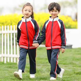 小学生春秋夏季校服中学运动会服装幼儿园园服长袖秋季老师服定制