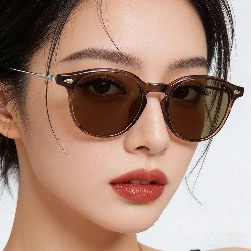 复古铆钉偏光太阳镜女高级感个性