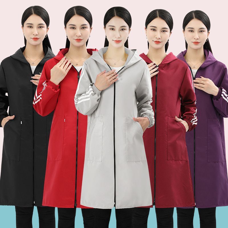 罩衣家用长袖工作服外套时尚